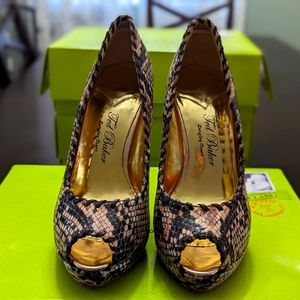 Ted Baker AIZA Drake Brown Multi Color 7US Heel